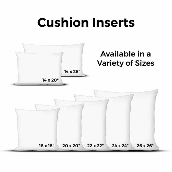 Westex 14 x 26 in. Feather Filled Cushion Insert, White 601426